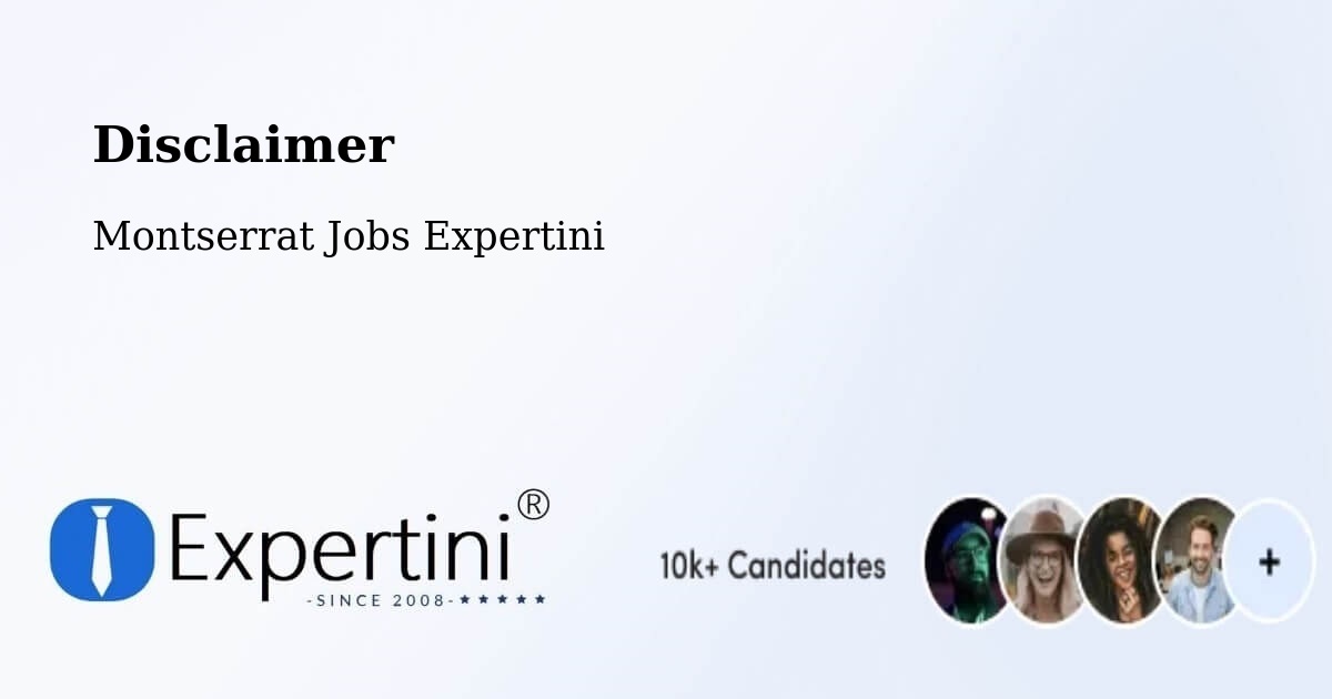 Disclaimer – Marko Bottom - Montserrat Jobs Expertini